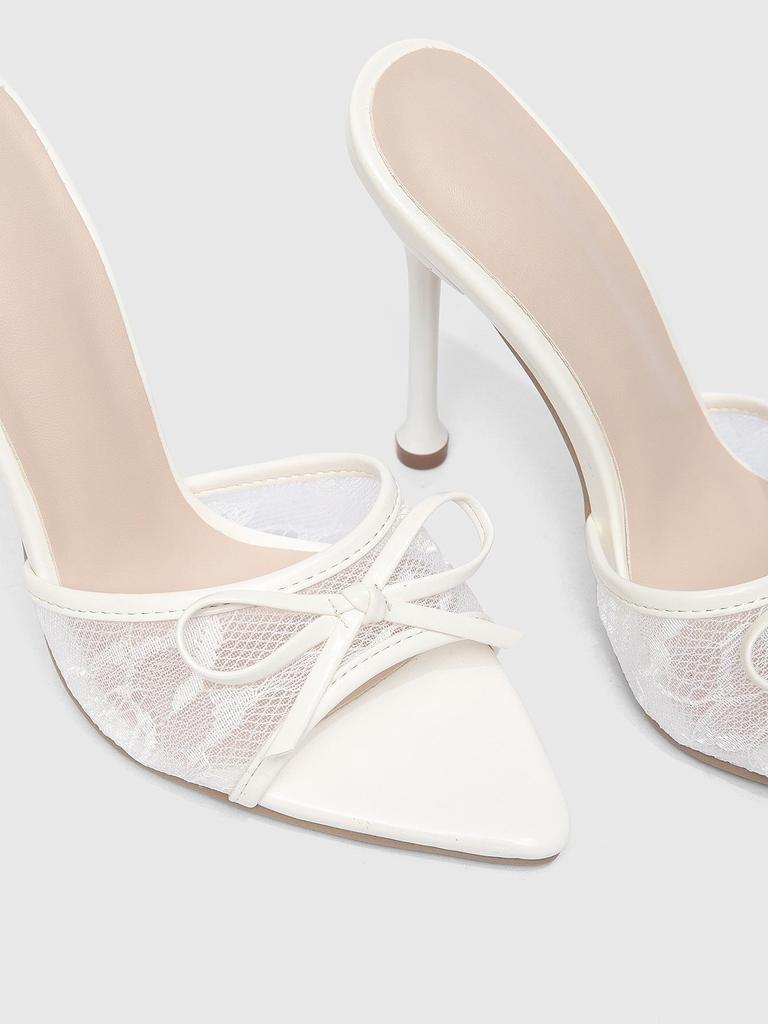 2026 Summer Sexy Mesh High Heel Slides for Women, European and American Style, Sizes 35-43