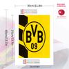 Borussia Dortmund Pattern  3pcs 100% Round Full Drill 5D DIY Diamond Painting Embroidery Cross Stitch Rhinestone Décor