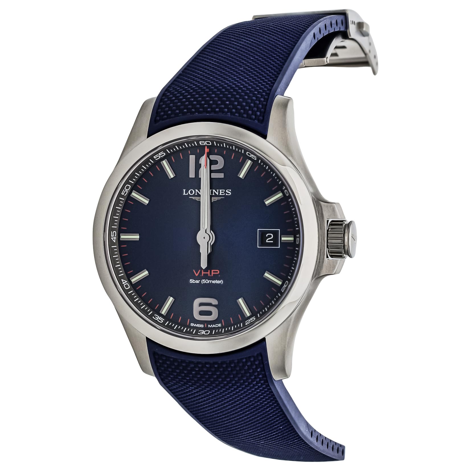 

Повсякденний годинник Conquest P blue [Longines] V. Х. L3.726.4.96.9 Чоловічий [елемент] чорний