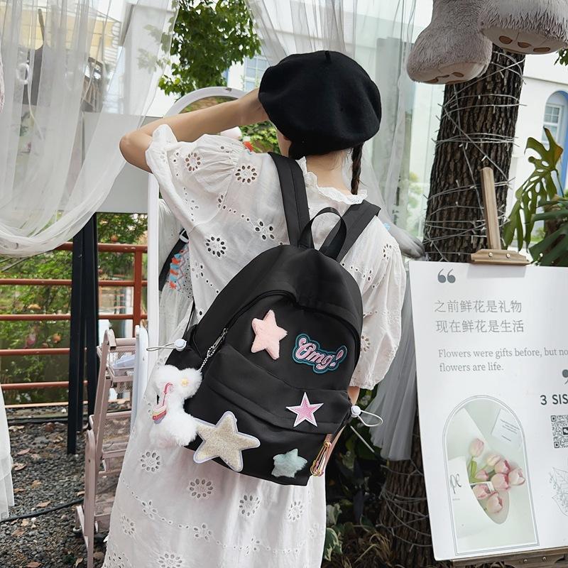 and artistic soft girl large-capacity junior high school students primary school students tutoring bag backpack