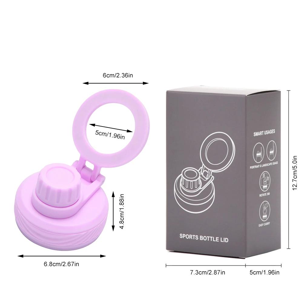 Sports Water Bottle Lid with Cellphone Magnetic Stand 1000ML Insulated Stainless Steel Sports Water Bottle Thermal Water Cup Lid