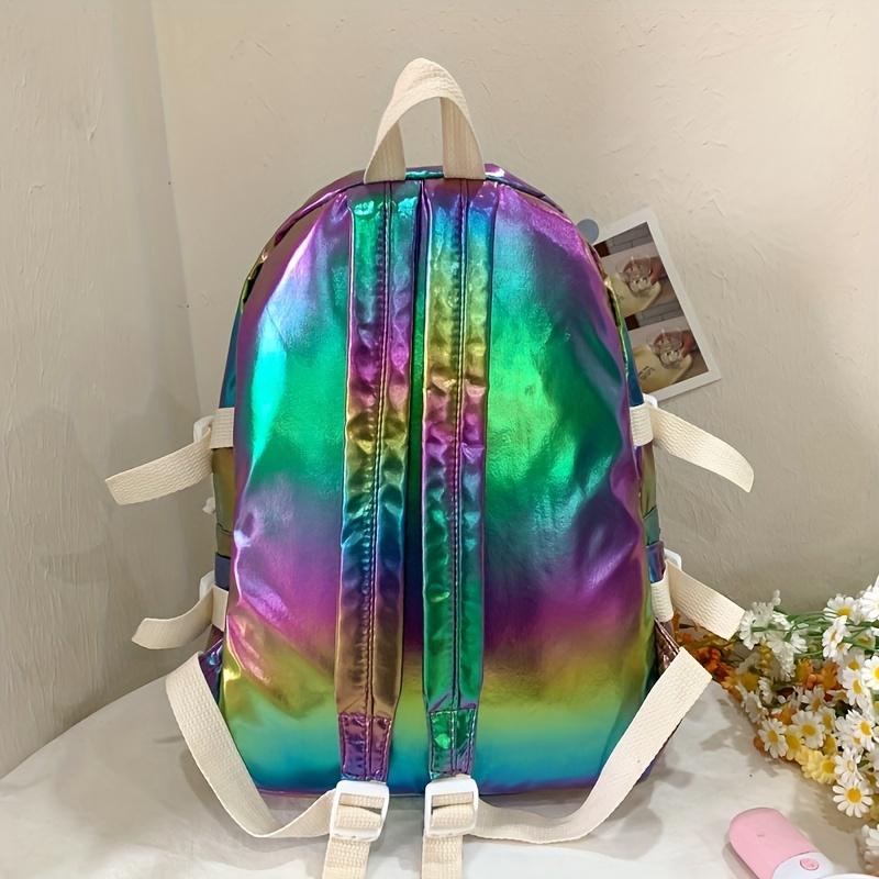 Rucsac de damă, stil coreean, culoare pură, design valoros, rucsac ocazional, simplu, liceu, student, capacitate mare, școală ușoară