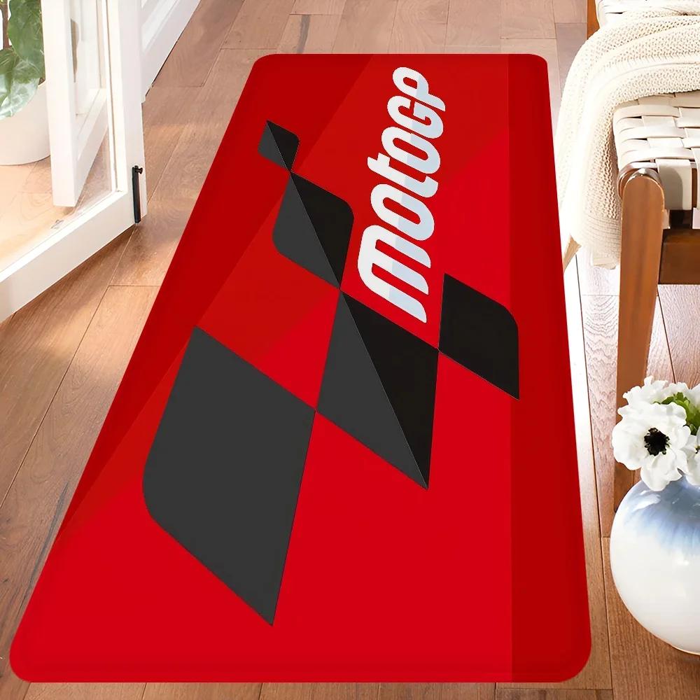 Moto GP Motorcycle Racing Rug Non Slip Hallway, Laundry & Balcony Carpet for Kids’ Room & Toilet Floor Decor