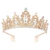 European and American Fashionable Alloy Crown Headwear Birthday Hairband Diamond Queen Baroque Crown Headwear