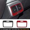 1PC Real Carbon Fiber Car Rear Air Outlet Frame Decorative Stickers For Volkswagen Golf 7 2014-2019 Interior Accessories