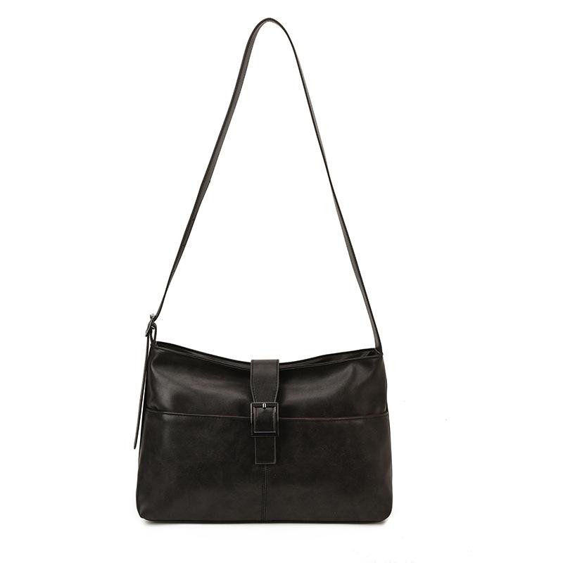 Autumn and Winter Large-capacity Commuter Tote Bag, Women's Casual, Retro and Versatile Single-shoulder Underarm Crossbody Bag