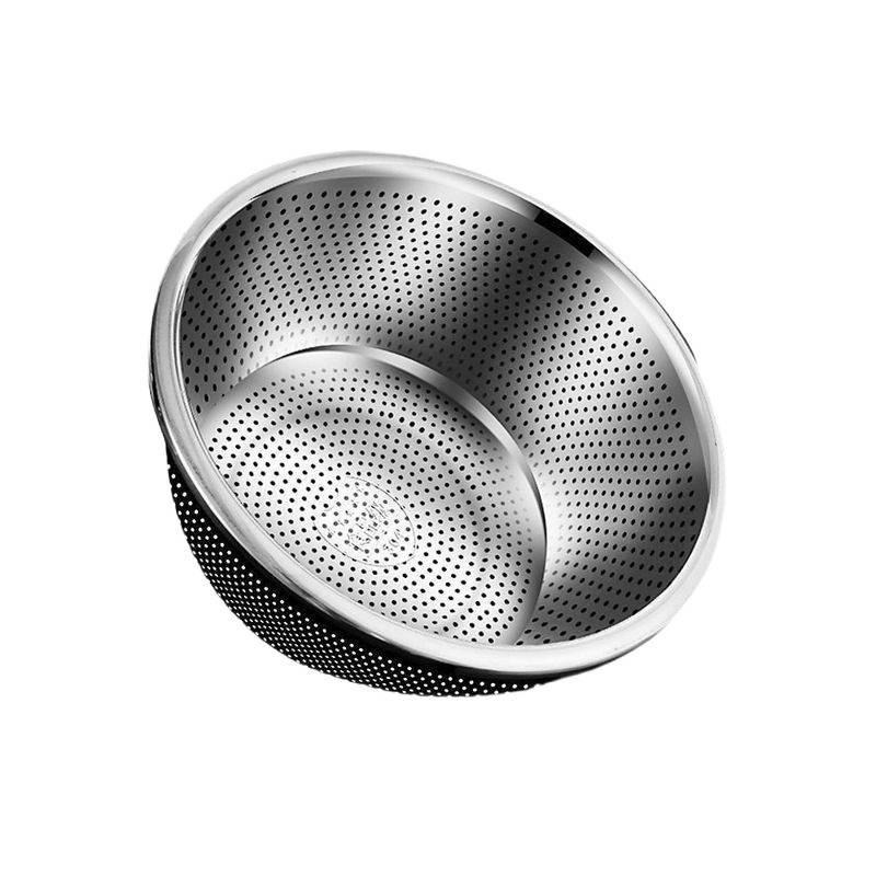 Food-Grade Stainless Steel Mesh Drain Basin for Washing Vegetables and Rice
