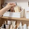 Extendable Mirror Cabinet Storage Box, Multi-Functional Cosmetic Storage Box, Adjustable Desktop Compartment Organizer.