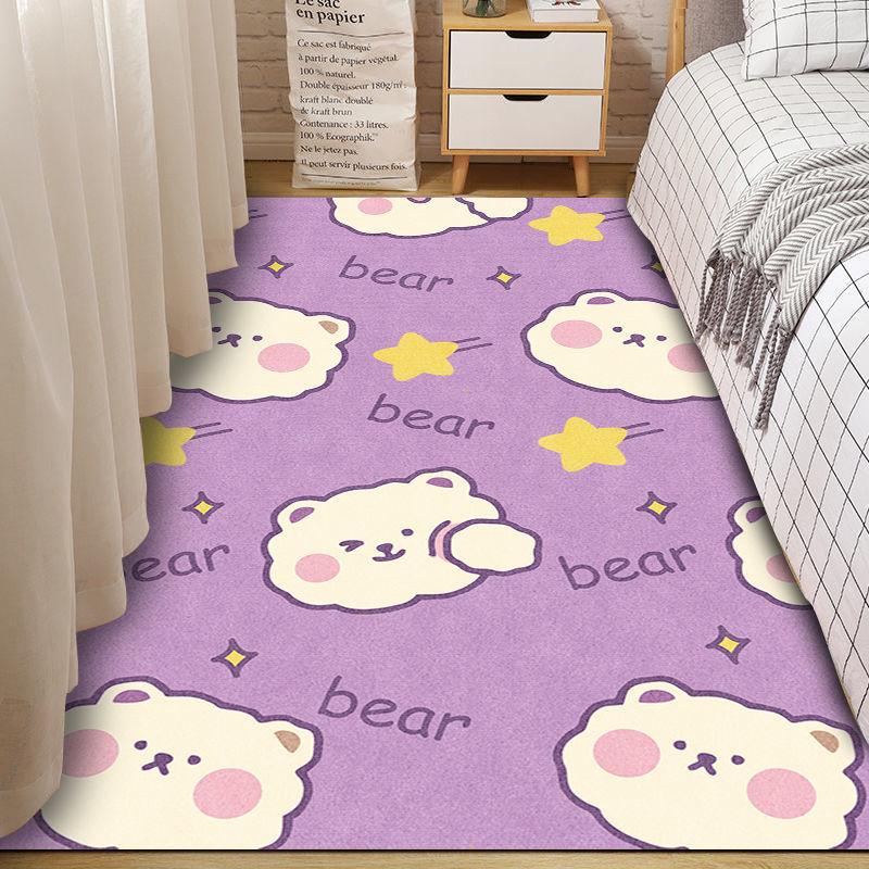Roztomilý kreslený koberec dívka obývací pokoj koberec růžový koberec protiskluzová podlahová rohož obývací pokoj ložnice