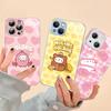 Kawaii Cute Rabbit M-MolangS Anime For IPhone 14 13 12 Mini 11 Pro XS Max X XR 14 Plus Tempered Glass Cover