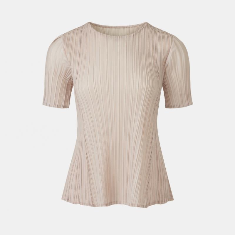 PleaTs Me PleaTed Puff Sleeve T shirT epTss026005