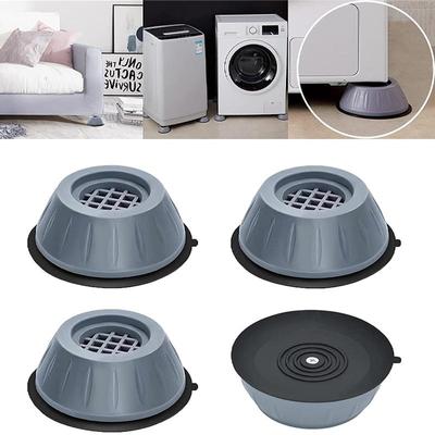 Washing Machine Support Anti Vibration Washer Foot Pads Bracket Anti Slip Rubber Suction Cup for Washing Machines Dryers Sofa Bed Furniture 4PCS