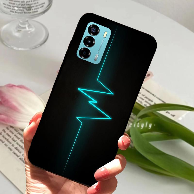 For ZTE Blade V40 Vita Case 8045 6.75" Animal Cartoon Soft Silicone Funda for ZTE Blade V40 Vita Phone Cover V40Vita Black Coque