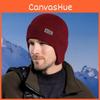 Warm Winter Knitted Hat With Solid Color And Ear Protection Design Daily For