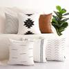 Nordic Style Pillow Cover, Geometric Lines, Living Room Sofa Back Cushion Cover, Cushion Cotton and Linen Car Pillow