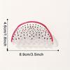 1pc Dopamine Dragon Fruit Hair Clip for Women-Cute Cartoon Design, Clear & Pink Acrylic Hairpin with Black Dots