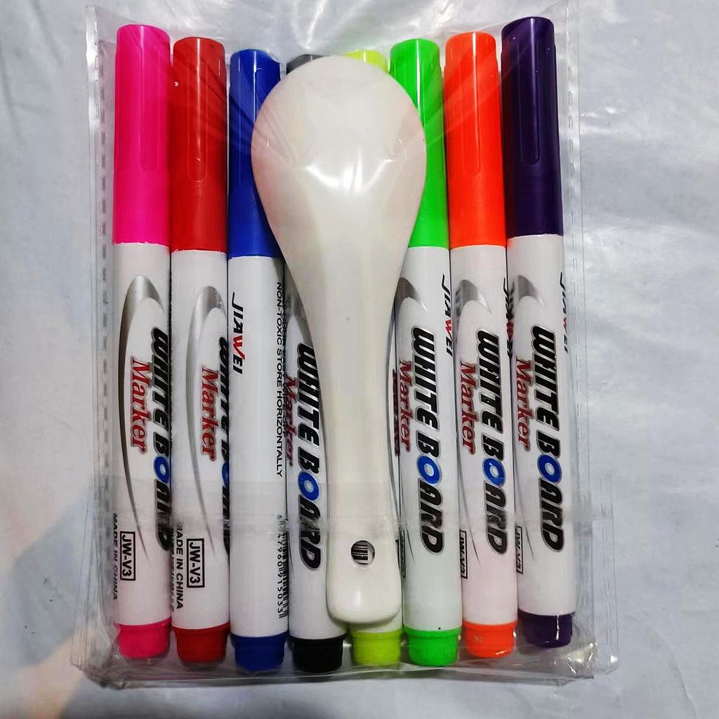 Children's Erasable Water-Based Floating Markers - 4/8/12 Colors for Drawing & Teaching