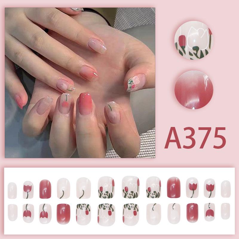 Blush Wearable False Nail Tips - Popular European American French Style