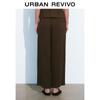 UR Women's Retro Casual Elastic Waist Wide Leg Pants