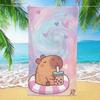 1 buc. Prosop de Plajă Capybara Imprimat 3D Microfibră Moale Absorbant de Apă Respirabil Prosoape de Baie Cadou Pentru Copii Prosoape de Plajă Cartoon