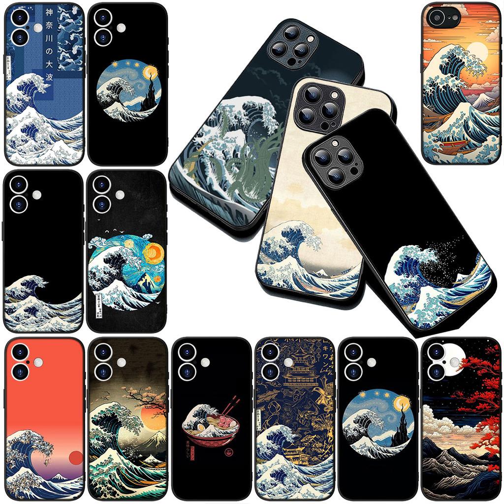 Casing for Apple iPhone 17 Pro XS Max Air 6 7 8 Plus 5 + SE 2022 SE2 16E Phone Cover Protective Case The Great Wave of Kanagawa