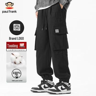 Men's Loose Fit Cotton Multi-Pocket Cargo Joggers