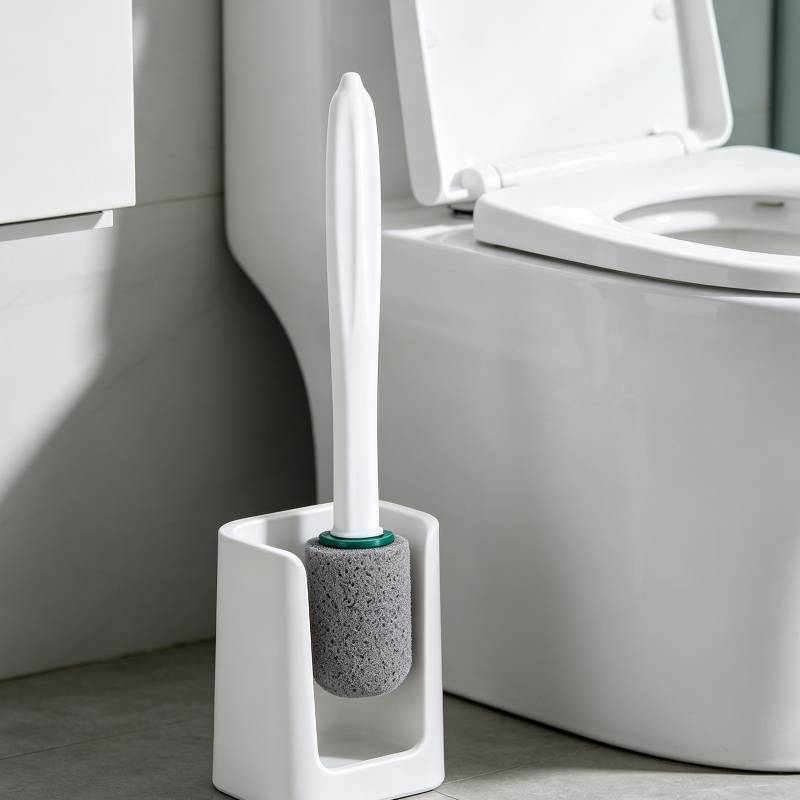 Toilet Brush With Long Handle And Durable Cleaning Block For Bathroom Hygiene