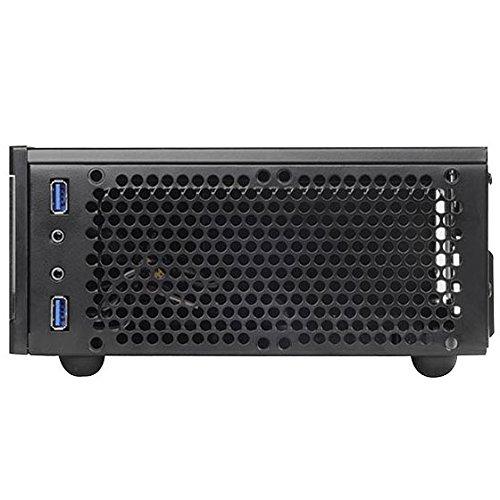 SilverStone Milo Series Mini-ITX HTPC Case SST-ML05B (Black) - Space-Saving and Expandable