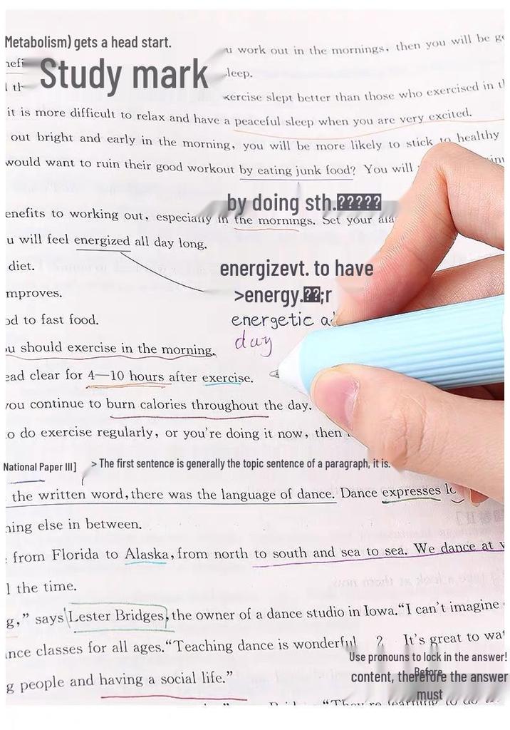 Blue Fruit 60-Color Multicolor Soft Grip Ballpoint Pen Set: Push-Type, Ten-Color All-in-One Writing Tool