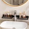 Wall Mounted U Shaped Countertop Storage Rack Water Drainage Kitchen Storage Rack  Bathroom