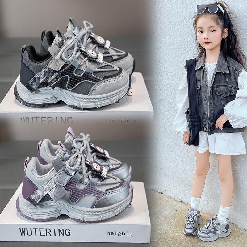 Children's Cartoon Fleece-Lined Sports Shoes, Soft Sole, New for 2025 Autumn/Winter, Unisex Casual Running Sneakers.