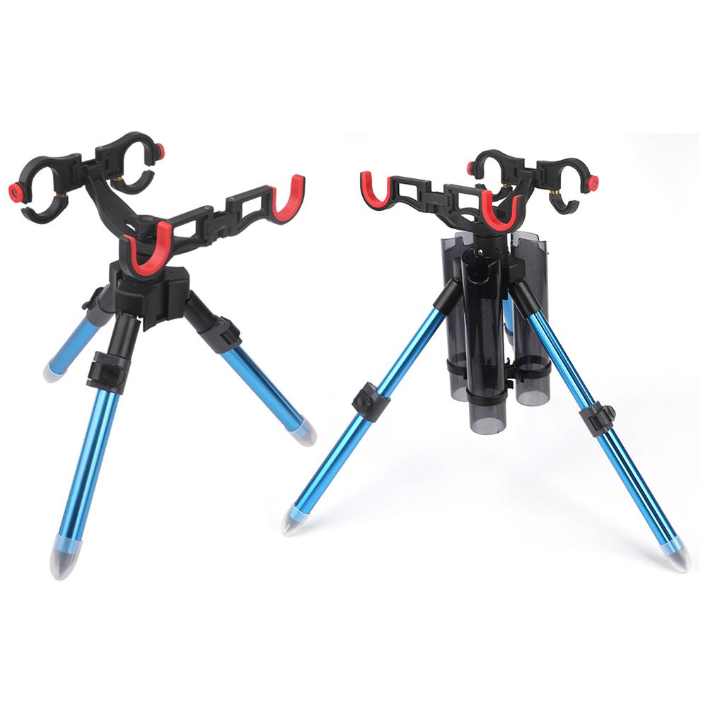 Triangle Fishing Rod Support Adjustable Collapsible Fish Banksticks Holder Portable Multifunctional Fishing Accessories