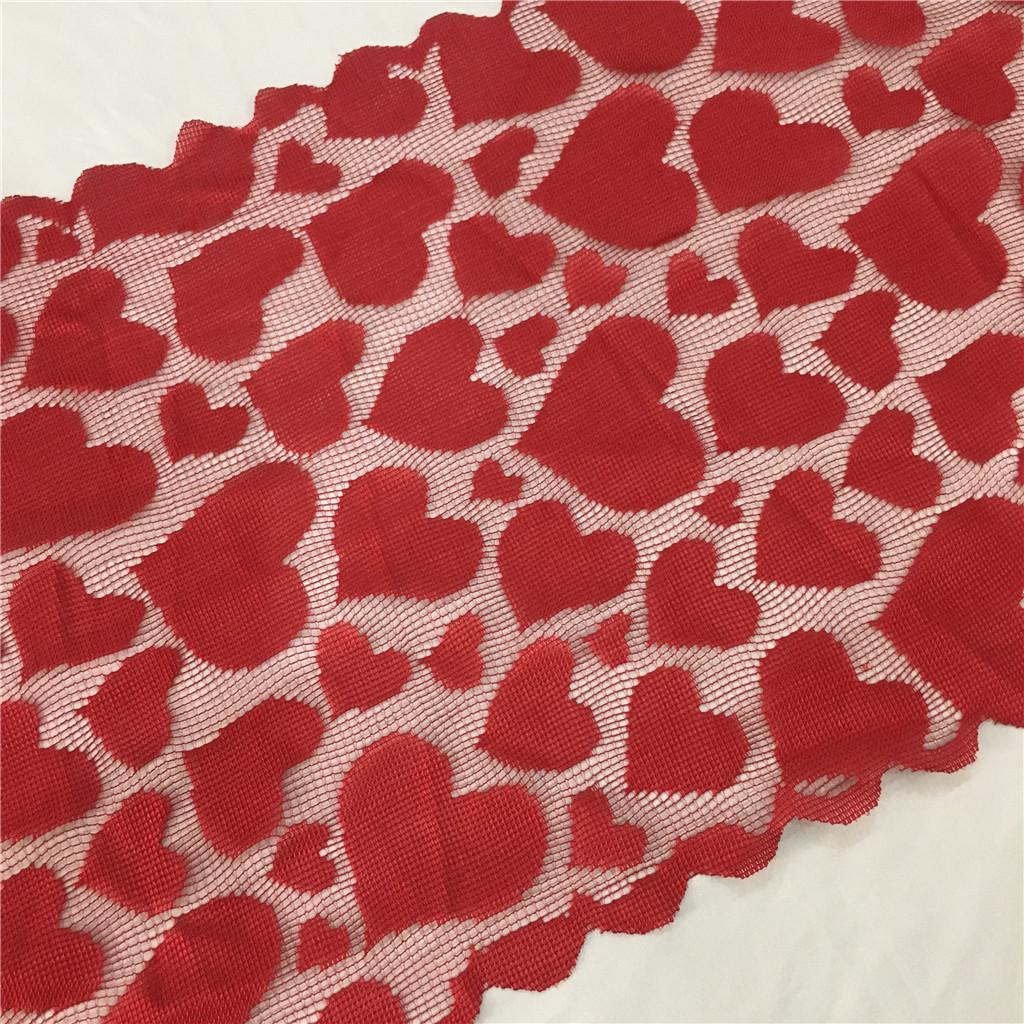 Valentine's Day Table Flag Decoration Red Knitted Love Table Flag