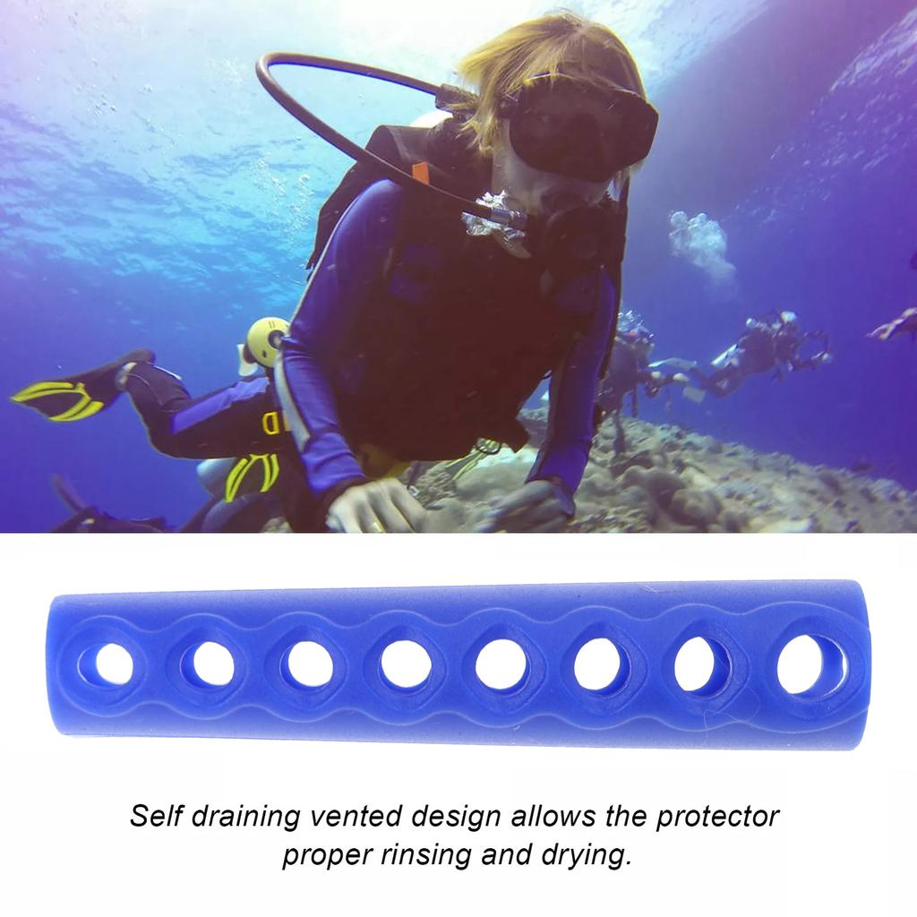 Diving Regulator Hose Protector 4" Long Vented Regulator Hose Protector Diving Accessories for Diving Sports Enduring