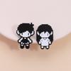 RPG Game Omori Pixel Figure Enamel Pin Anime Cosplay Omori Aubrey Kel Hero Sunny Metal Brooches Lapel Badge Funny Jewelry Gifts