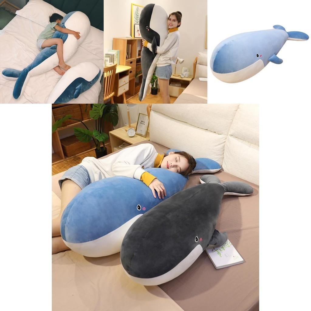 Giant Whale Plush Toy Pillow Soft And Squishy Ocean Animal Stuffed Doll For Kids Handcrafted With Care