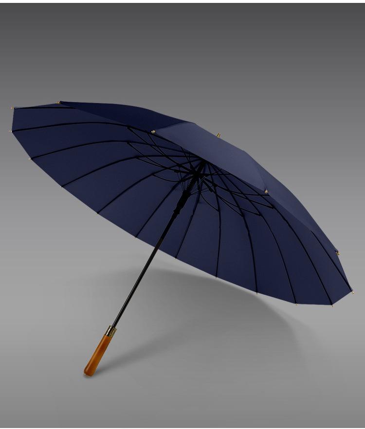 Extra Large Windproof Golf Umbrella: All-Fiber, Long Handle, Automatic, Sun & Rain Protection