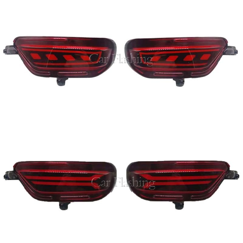 2Pcs For Mazda CX-5 CX5 2017 2018 2019 2020 2021 LED Rear Reflector Taillight Fog Lamp Rear Bumper Light Brake Light Turn Signal