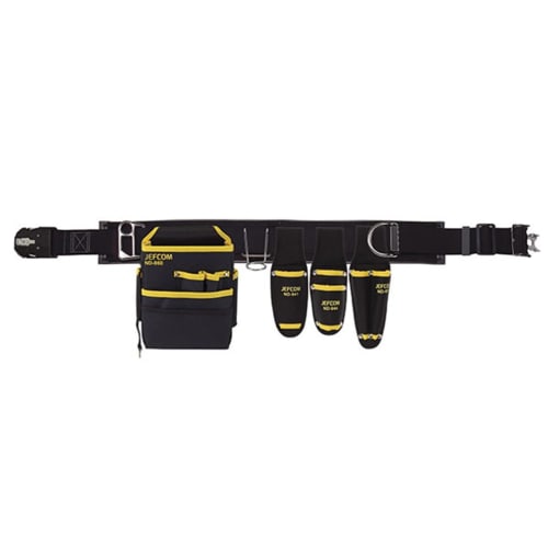 Jefcom WSA Series Waist Tool Set, Yellow and Black, WSA-97-1BK
