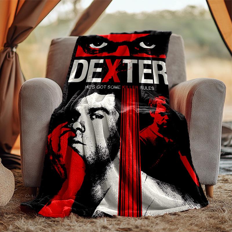 Dexter Flannel Blanket Soft Warm All-Season Throw, Design for Camping, Car Travel, Hiking Sofa, Bed, Office Perfect Gift for Parties