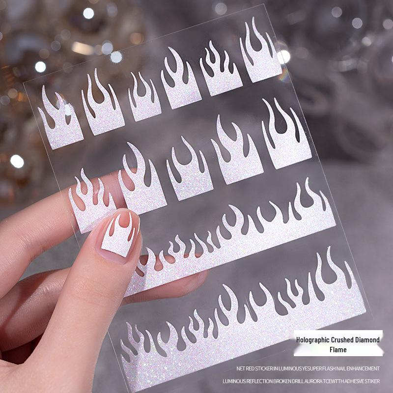 2025 Zodiac Snake Princess Nail Stickers & Shell Glitter Powder