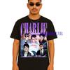 Vintage Charlie Sheen Homage T Shirt Retro 90s Actor Harper Merch Casual For Fans Vintage Breathable Fashion