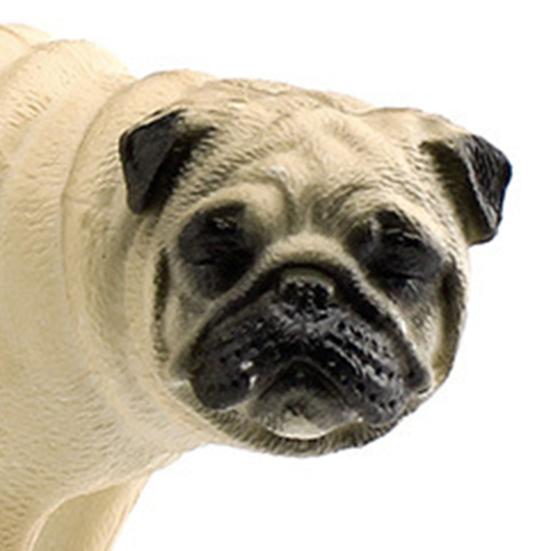 Simulated Dog Model PVC Sleeping Pooping Pug Shiba Figurine Statue Sculpture Home Office Desktop Decoration Ornament Kids Educational Animal Toy