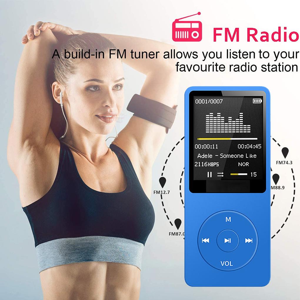 MP3 Player Record Digital Display Screen Portable Lossless Players Portable Sport Running Walking Equipment with Micrphone