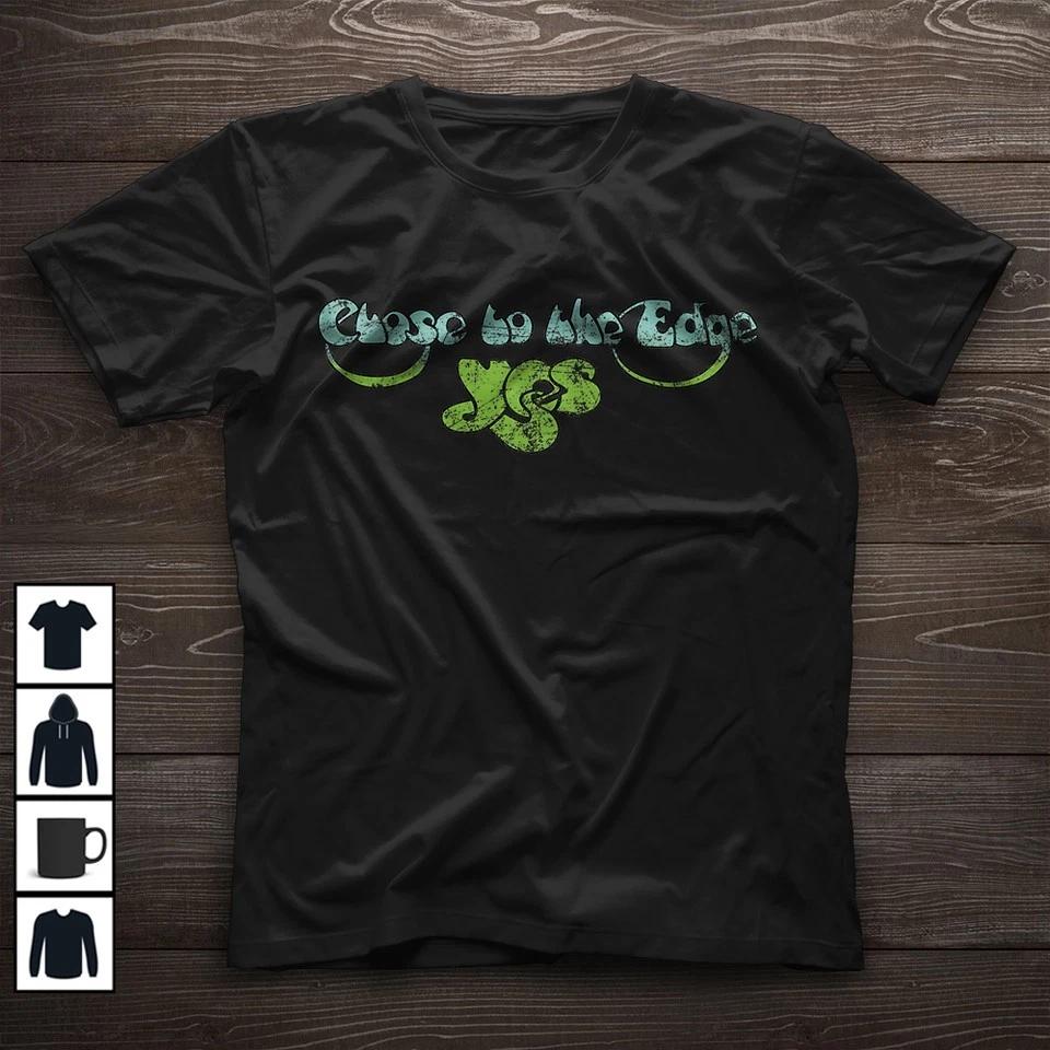 Yes Band Close to the Edge Vintage Rock Band Black T-shirt Family E456 S