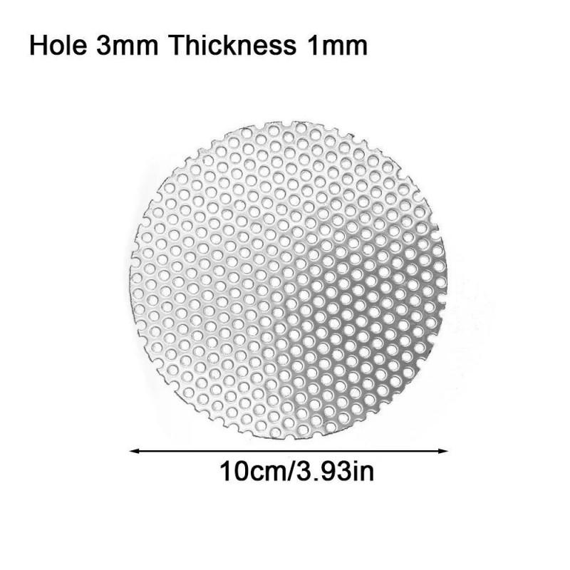 Stainless Steel Drain Filter Mesh Bathroom Sink Floor Hair Catcher Round Square 3mm 5mm 6mm 8mm 10mm Hole