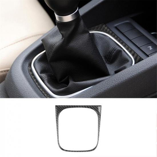 Carbon Fiber Interior Manual Gear Shift Cover Trim For Volkswagen Jetta Sedan