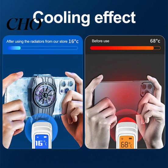 Cell Phone Cooler for Gaming Fast Cooling Fan with Low Mobile Heat Dissipation Noise Portable Radiator Iphone And Android Smartphone