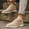 Fashion Men's Mid Rise Loafers Classic Round Toe Slip-On Boat Shoes Lightweight Comfortable Flat Sole Casual Deck Footwear Casual Wear