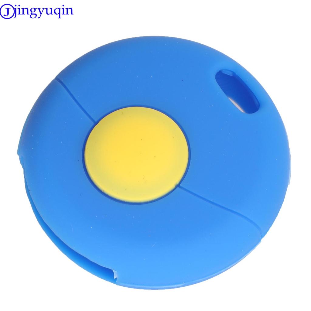 Jingyuqin 1B Remote Car Key Silicone Cover Case For Benz Smart Fortwo 1998-2012 US Holder Styling